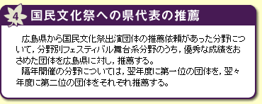 国民文化祭への県代表の推薦